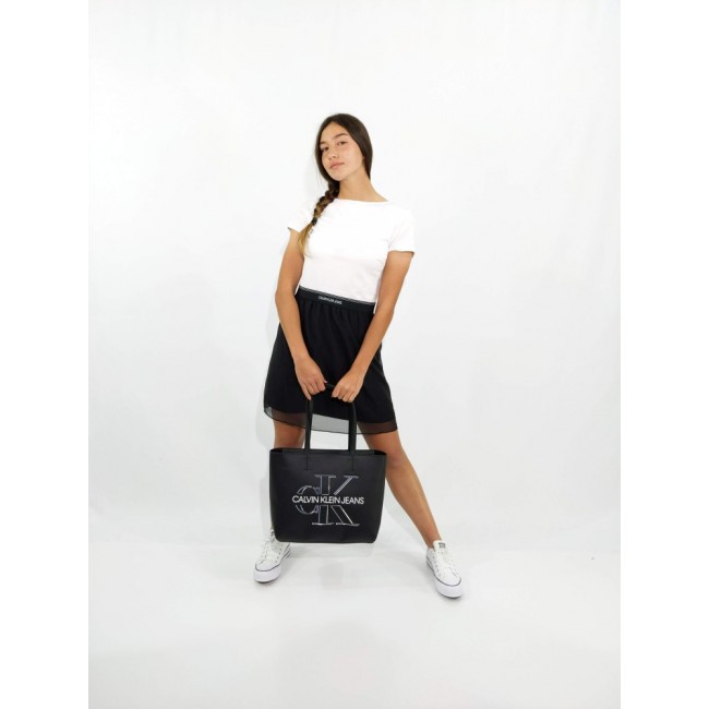 Vestido Calvin Klein Logo Waistband Dress J20J215692-YAF YAF