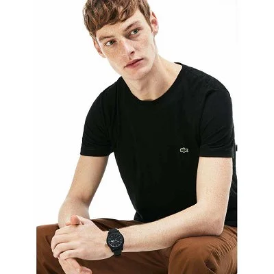 Camiseta Lacoste Negra Hombre