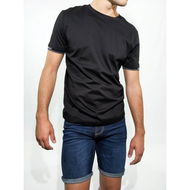 Camisetas Y Polo Hombre | Antony Morato Camiseta Super Slim Fit De Algodón  Elástico Negro – Corgi Husky Mix