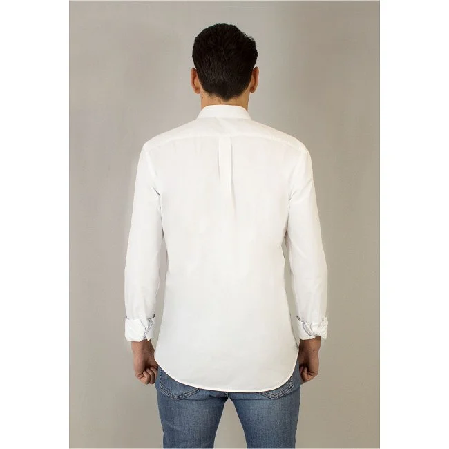 Camisa Patadegallo Blanca Hombre