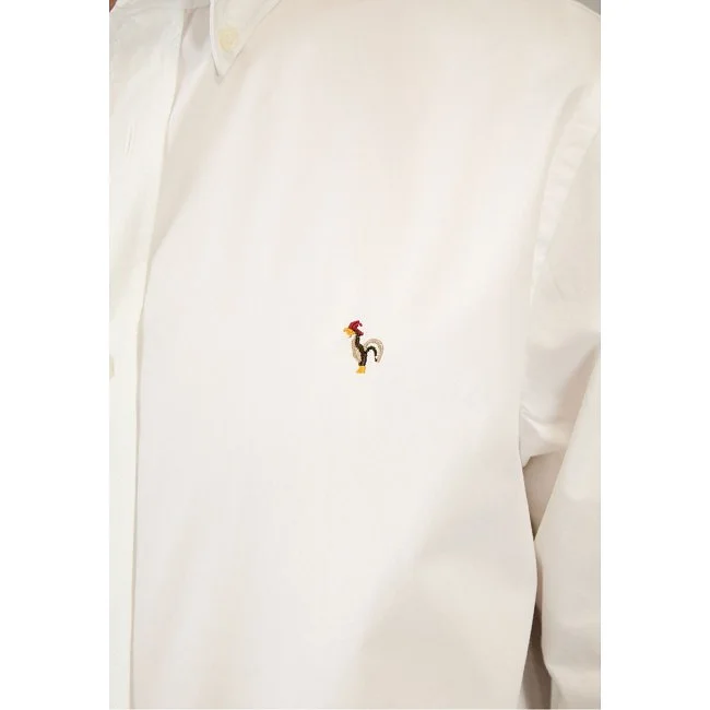 Camisa Patadegallo Blanca Hombre