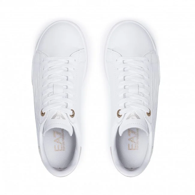 Zapatillas Armani Blancas y Plateadas...