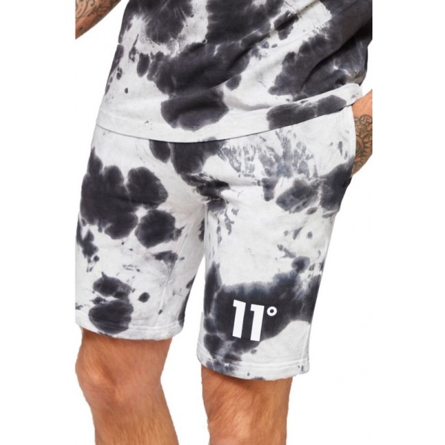 Pantalón Corto 11 Degrees Sweat Shorts Tie Dye Negro