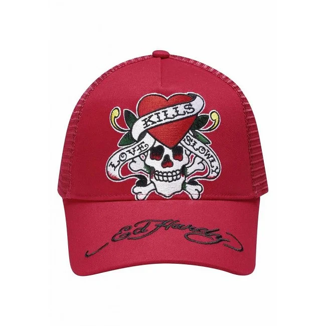 Gorra Ed Hardy Roja Hombre