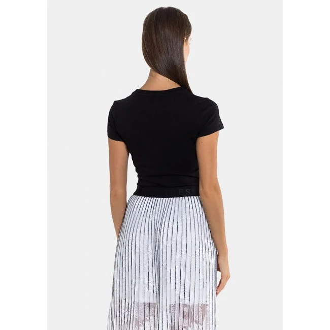 Camiseta Armani Exchange Negra Mujer