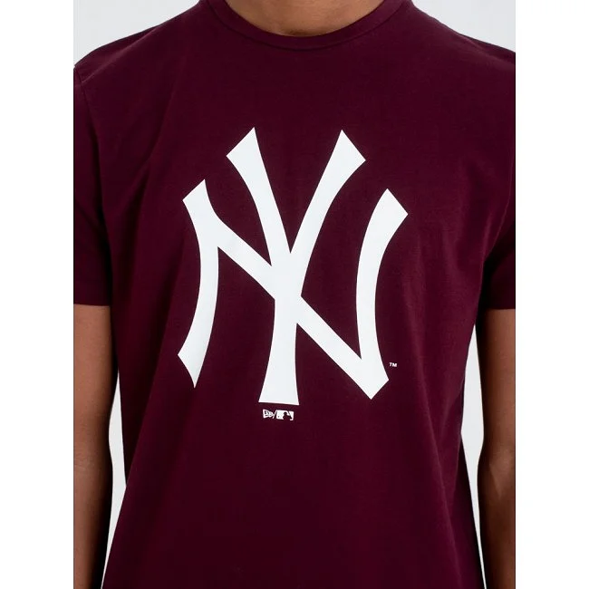 Camiseta New Era Burdeos Hombre