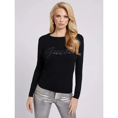 Sudadera Guess Negra Mujer