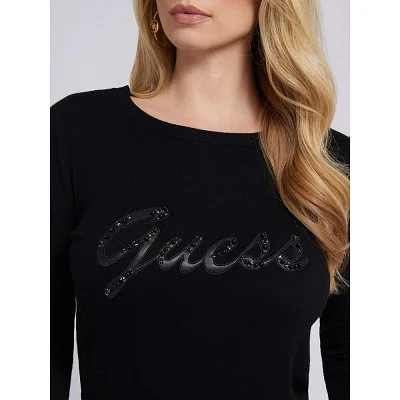 Sudadera Guess Negra Mujer 2