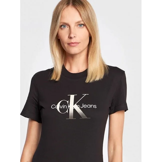 Camiseta Calvin Klein Negra Mujer