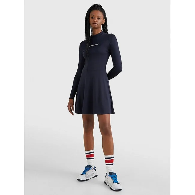 Vestido Tommy Hilfiger Azul Marino Mujer Vestido Tommy Hilfiger Azul Marino Mujer