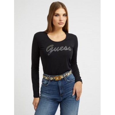 Camiseta Guess Negra Mujer 2