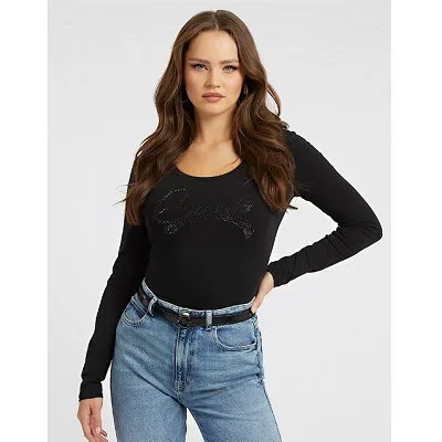 Camiseta Guess Negra Mujer