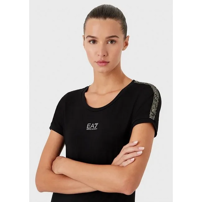 Camiseta Armani Negra Mujer