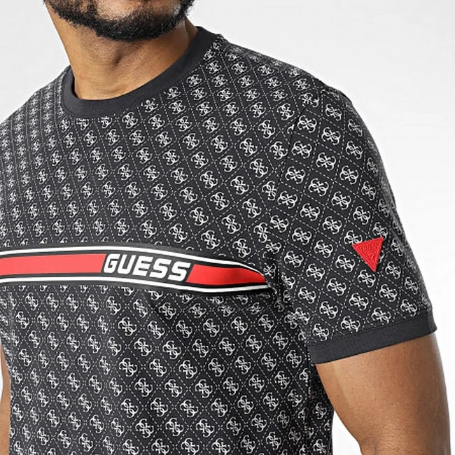 Camiseta Guess Hombre Negra