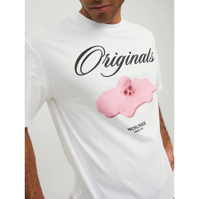 Camiseta Jack & Jones Blanca Hombre