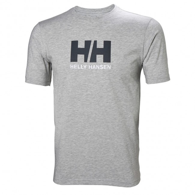Camiseta Helly Hansen Gris Logo Frontal