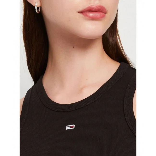 Vestido Tommy Hilfiger Negro Mujer Vestido Tommy Hilfiger Negro Mujer