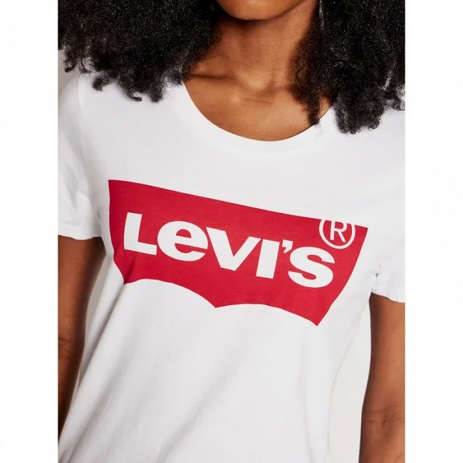 Camiseta Levi's Blanca Mujer