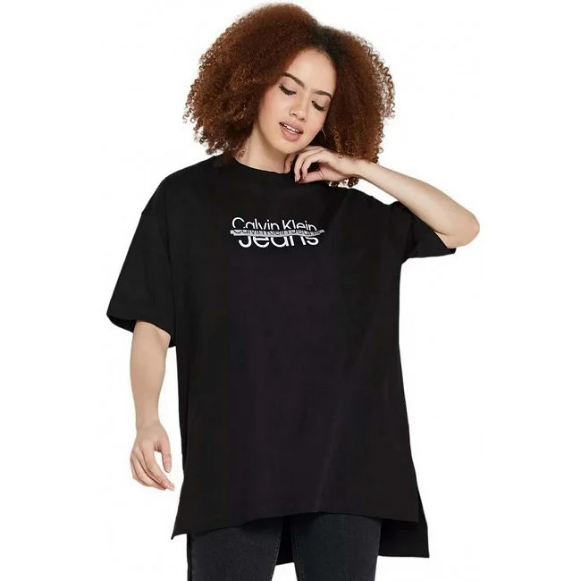 Camiseta Calvin Klein Negra Mujer