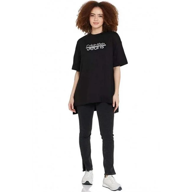 Camiseta Calvin Klein Negra Mujer