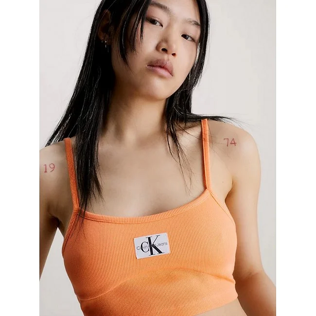 Camiseta Calvin Klein Naranja Mujer