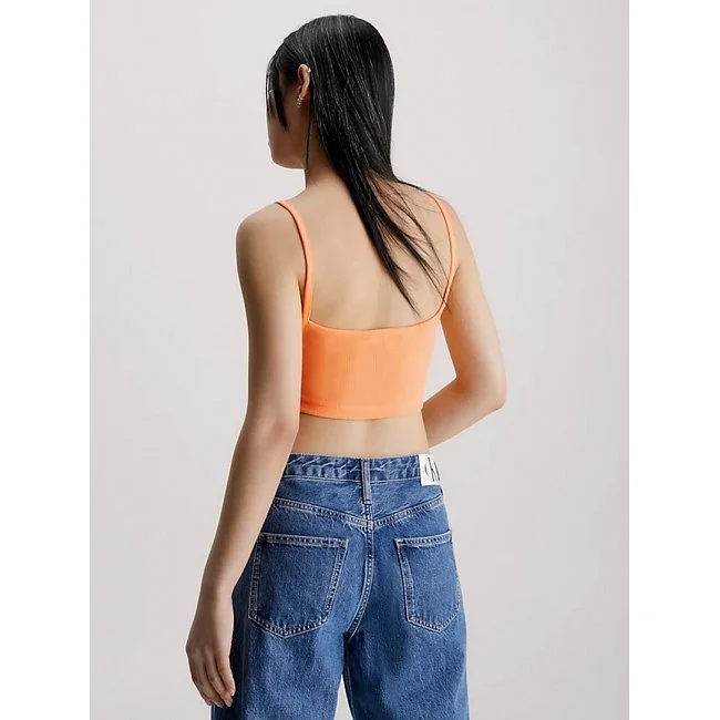Camiseta Calvin Klein Naranja Mujer