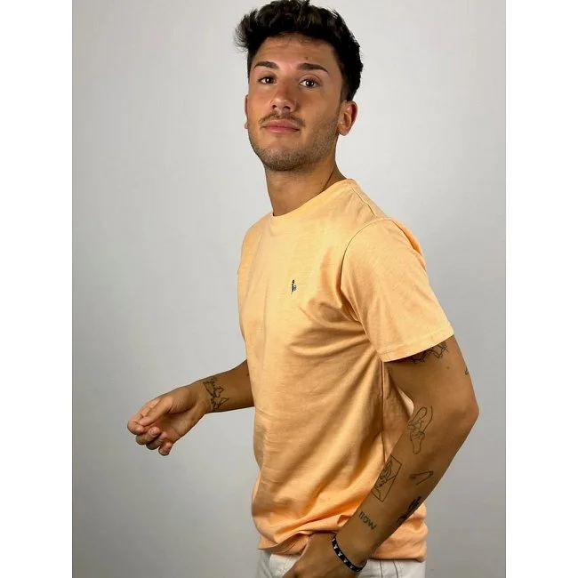 Camiseta Patadegallo Naranja Hombre