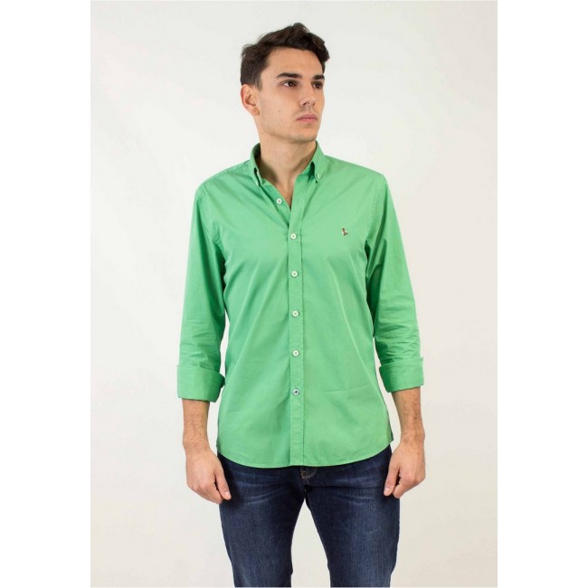 Camisa Patadegallo Verde Logo Pequeño...
