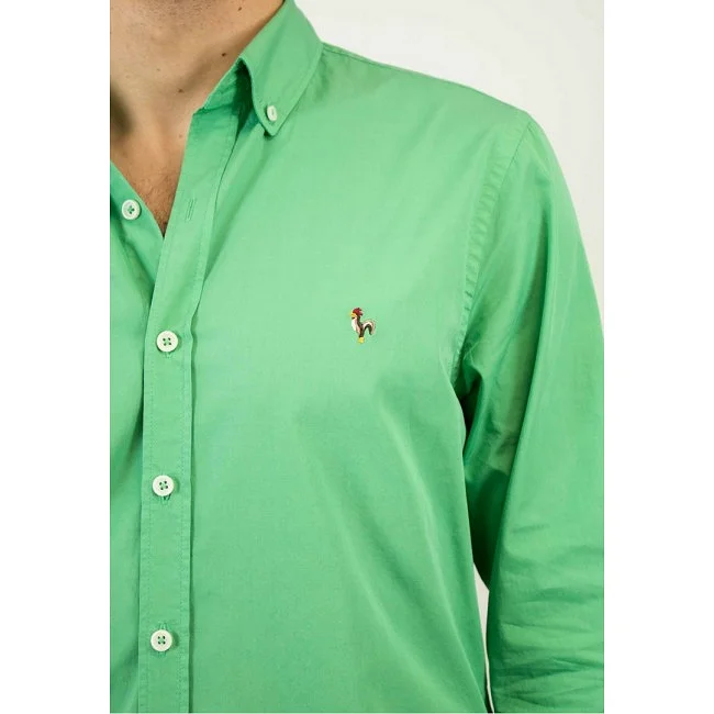 Camisa Patadegallo Verde Hombre