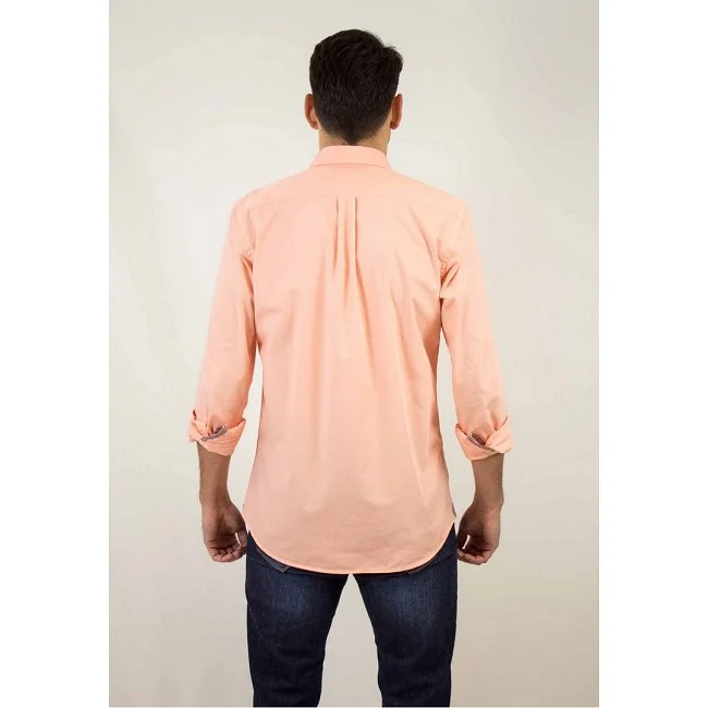 Camisa Patadegallo Naranja Hombre