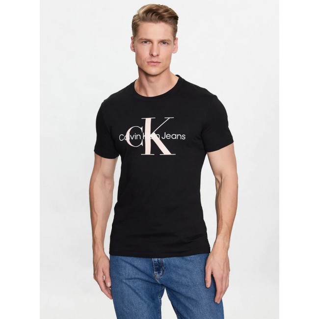 Camiseta Calvin Klein Negra Logo Frontal
