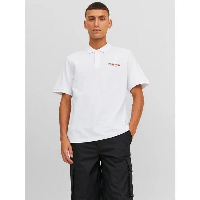 Polo Jack & Jones Blanco Hombre
