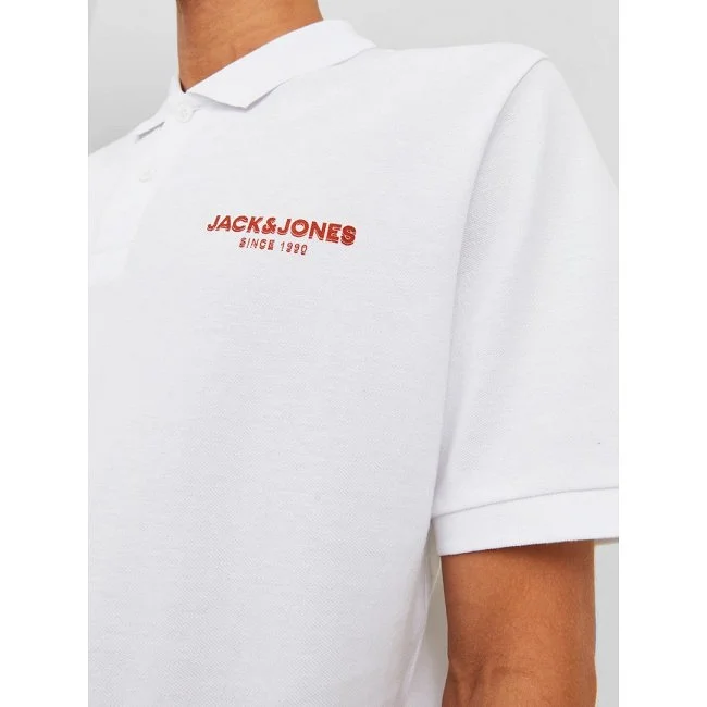 Polo Jack & Jones Blanco Hombre