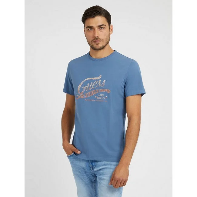 Camiseta Guess Hombre Azul