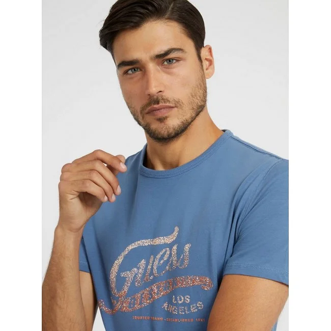 Camiseta Guess Hombre Azul