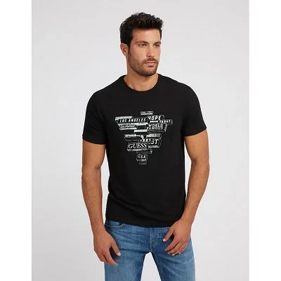 Camiseta Guess Hombre Negra