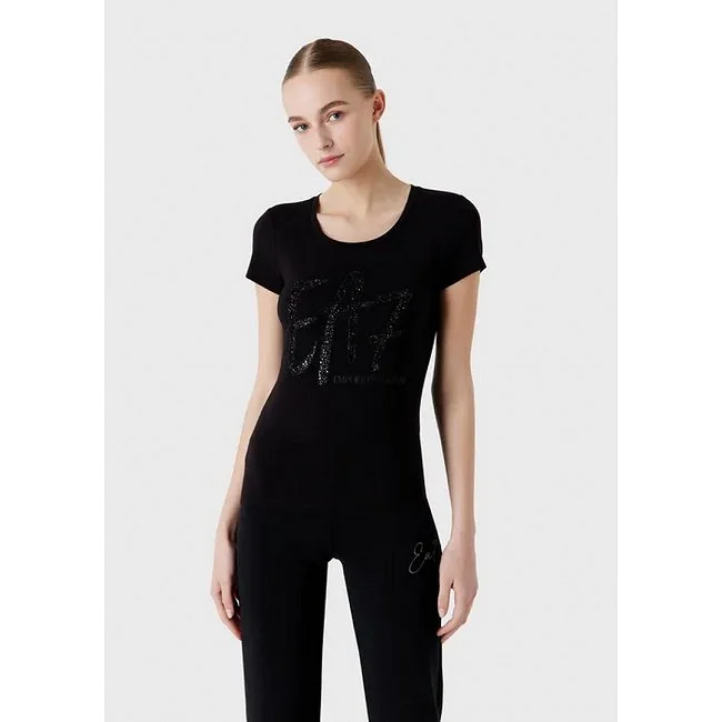 Camiseta Armani Negra Mujer
