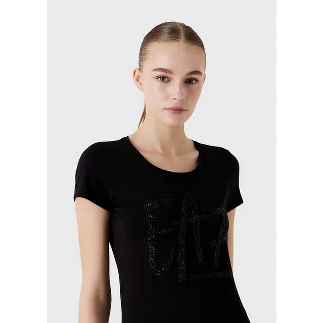 Camiseta Armani Negra Mujer