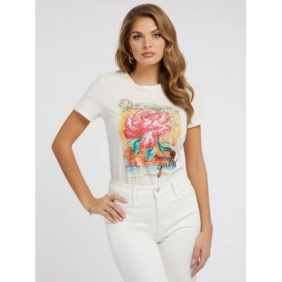 Camiseta Guess Blanca Mujer