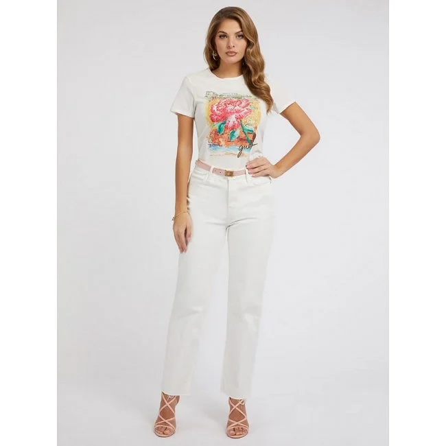 Camiseta Guess Blanca Mujer