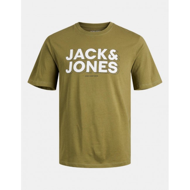 Camiseta Jack & Jones Verde Logo Frontal