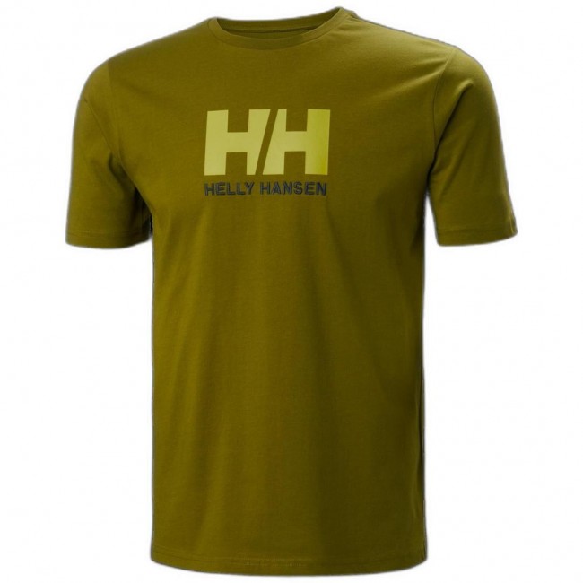 Camiseta Helly Hansen Kaki Logo Frontal