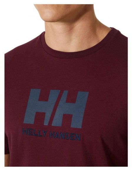 Camiseta Helly Hansen con Logo Azul Marino Hombre 33979-597