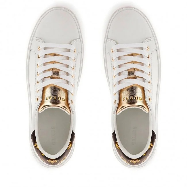 Zapatillas Guess Blancas y Doradas