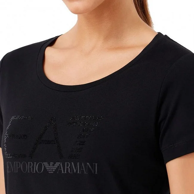 Camiseta Armani Negra Mujer
