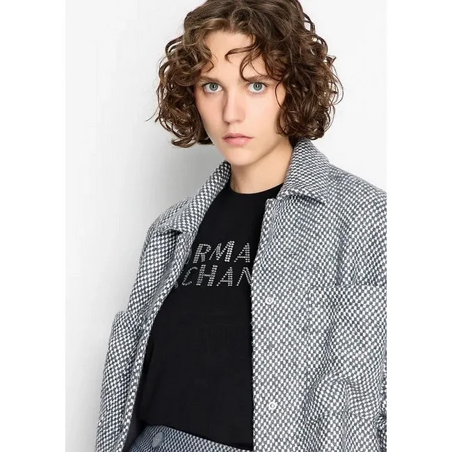 Camiseta Armani Exchange Negra Mujer