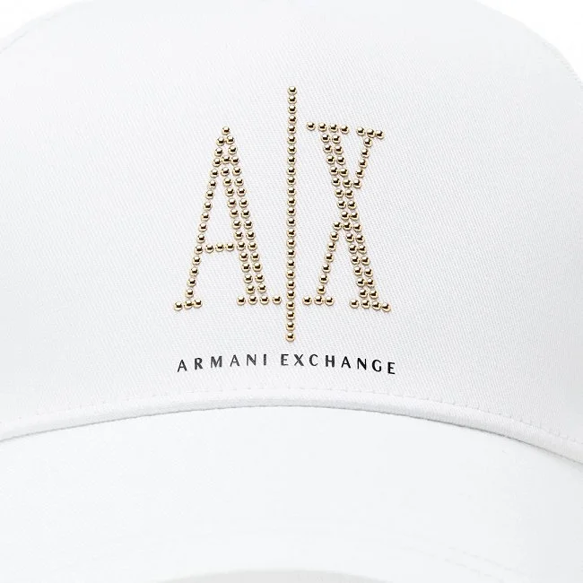 Gorra Armani Exchange Blanca Mujer