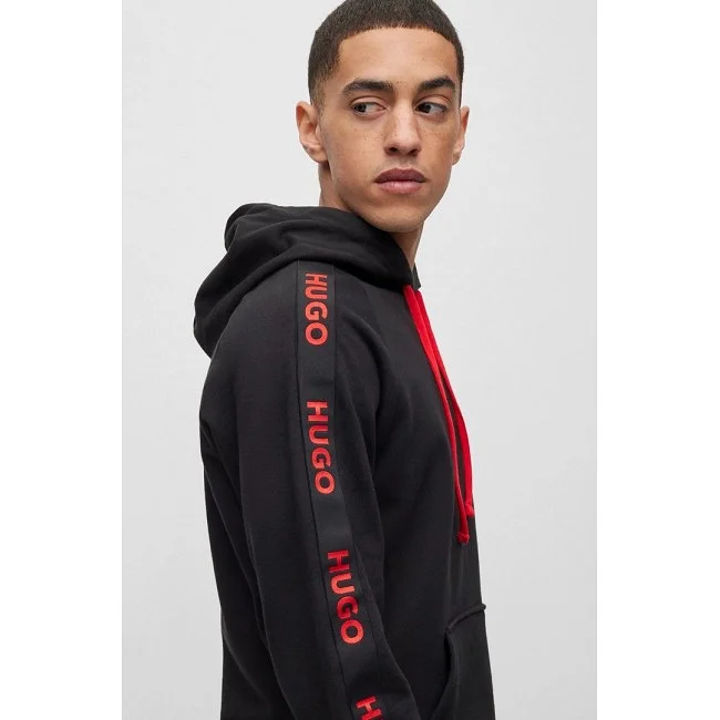 Sudadera Hugo Negra Hombre