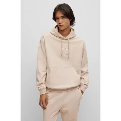 Sudadera Hugo Beige Capucha...