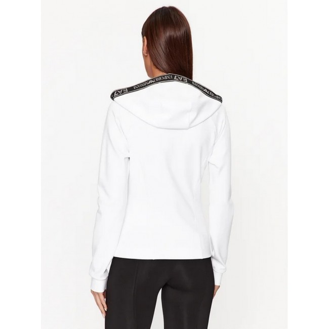 EA7 6LTM26 TJJMZ Sudaderas Manga larga Hoodie Mujer Blanco